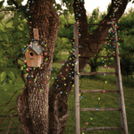 guirlande LED solaire multicolore pour les fêtes de Noël ou pour les soirées d'été