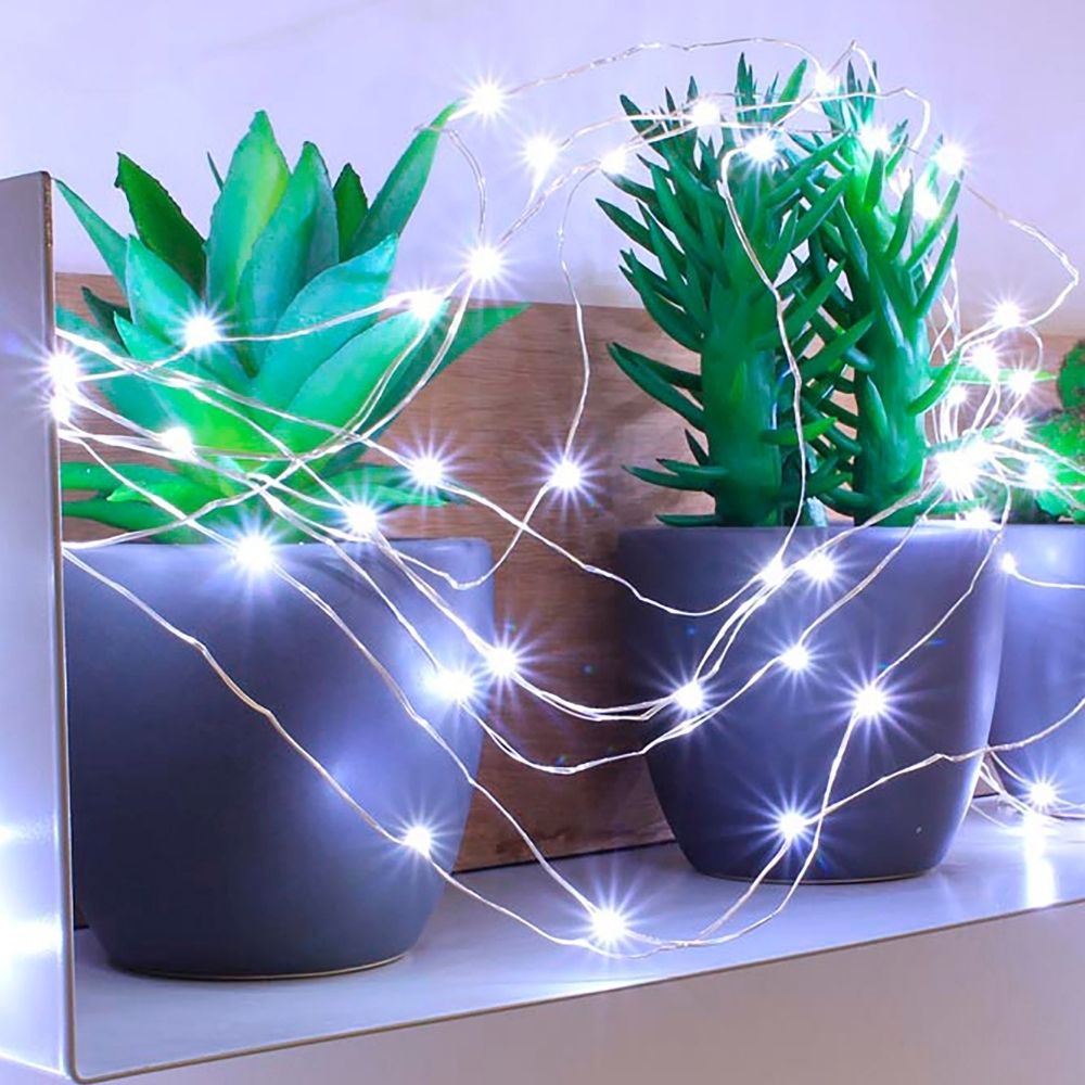 Guirlande micro LED solaire pour faire des décorations DIY chez soi ou dans son jardin