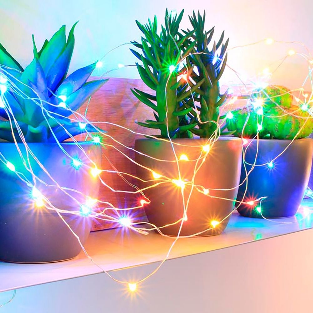 Guirlande micro LED solaire pour faire des décorations DIY chez soi ou dans son jardin