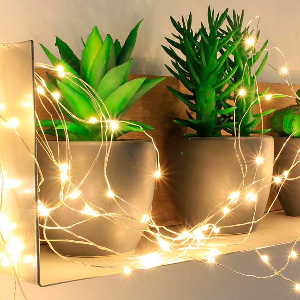 Guirlande micro LED solaire pour faire des décorations DIY chez soi ou dans son jardin